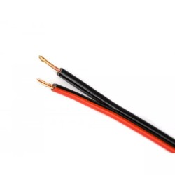 КАБЕЛ ГЪВКАВ H03VH-H 2x0.5мм2 ЧЕРНО-ЧЕРВЕН/100м/