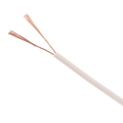 КАБЕЛ ГЪВКАВ H03VH-H 2x0.5мм2 ЧЕРНО-ЧЕРВЕН/100м/
